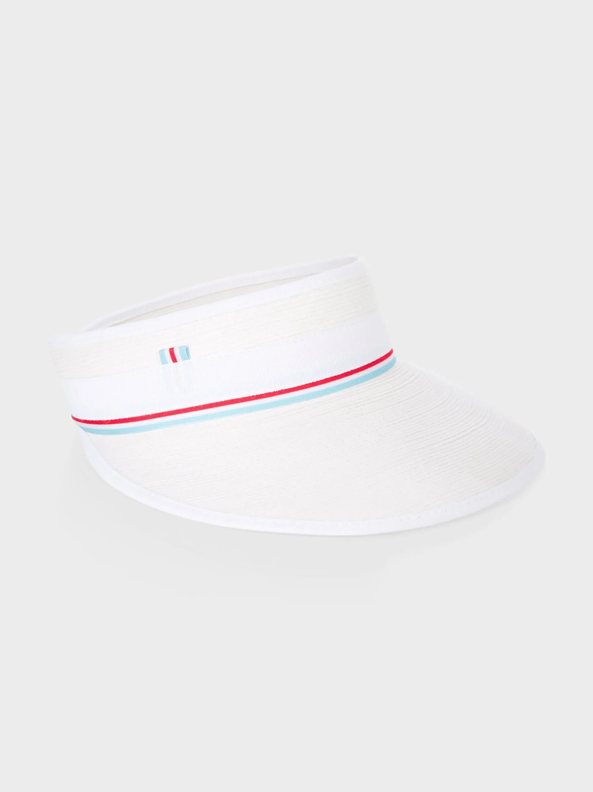 Marc Cain Accessoires-PEAKED CAP MIT GESTREIFTEM RIPSBAND white