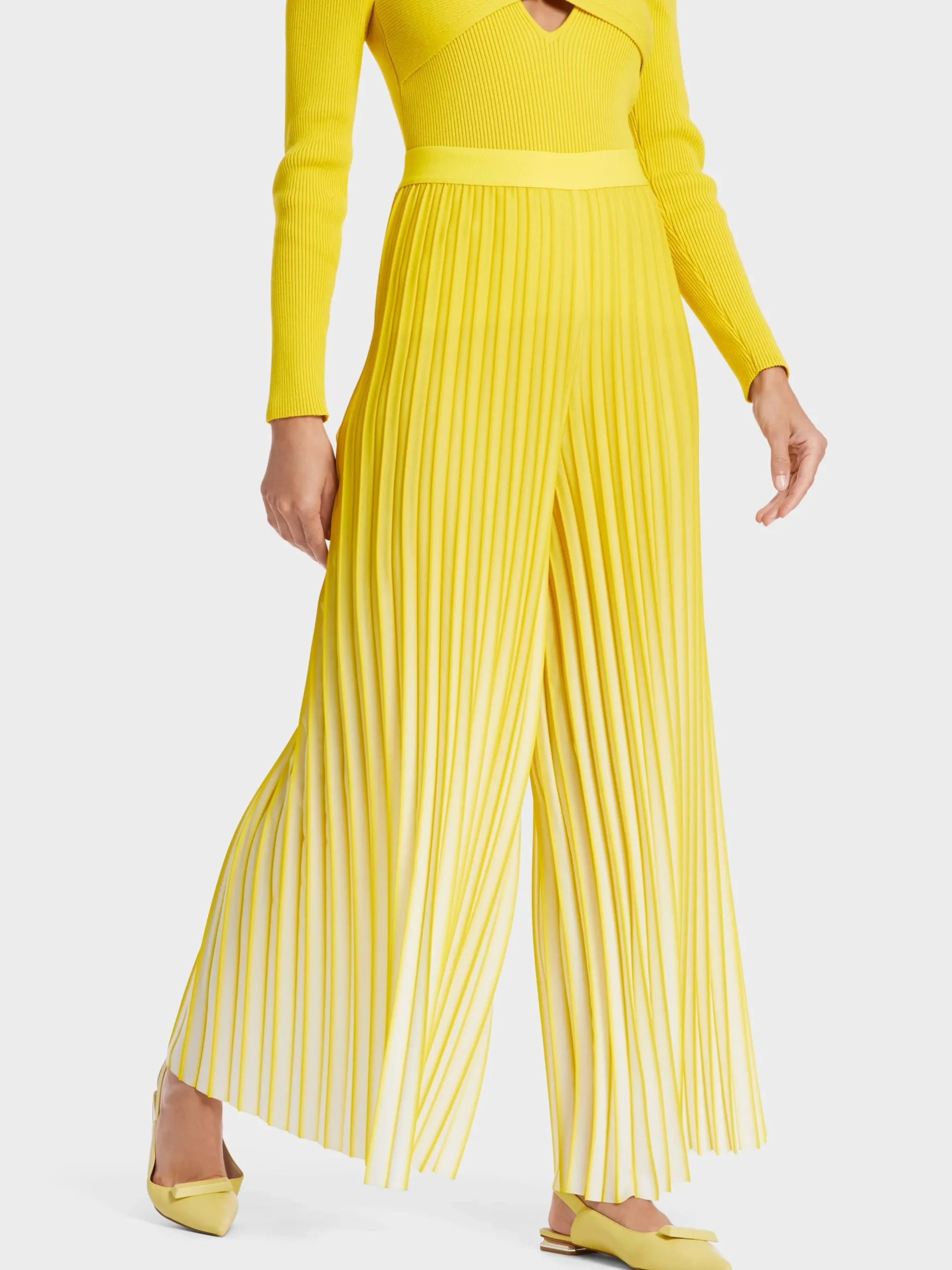 Marc Cain Hosen-PLISSIERTE HOSE WRAZA bright sulphur