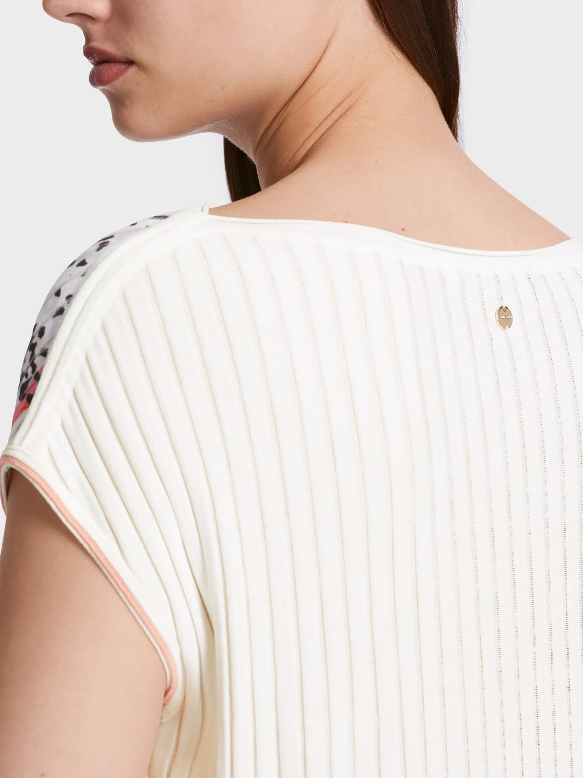 Marc Cain Pullover & Sweatshirts|Strick-PLISSIERTER PULLI KNITTED IN GERMANY pale lemon