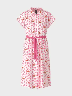 Marc Cain Kleider-POLOKLEID MIT FLAMINGOPRINT lip gloss