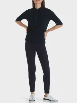 Marc Cain Shirts & Tops-POLOSHIRT AUS BAUMWOLLE midnight blue