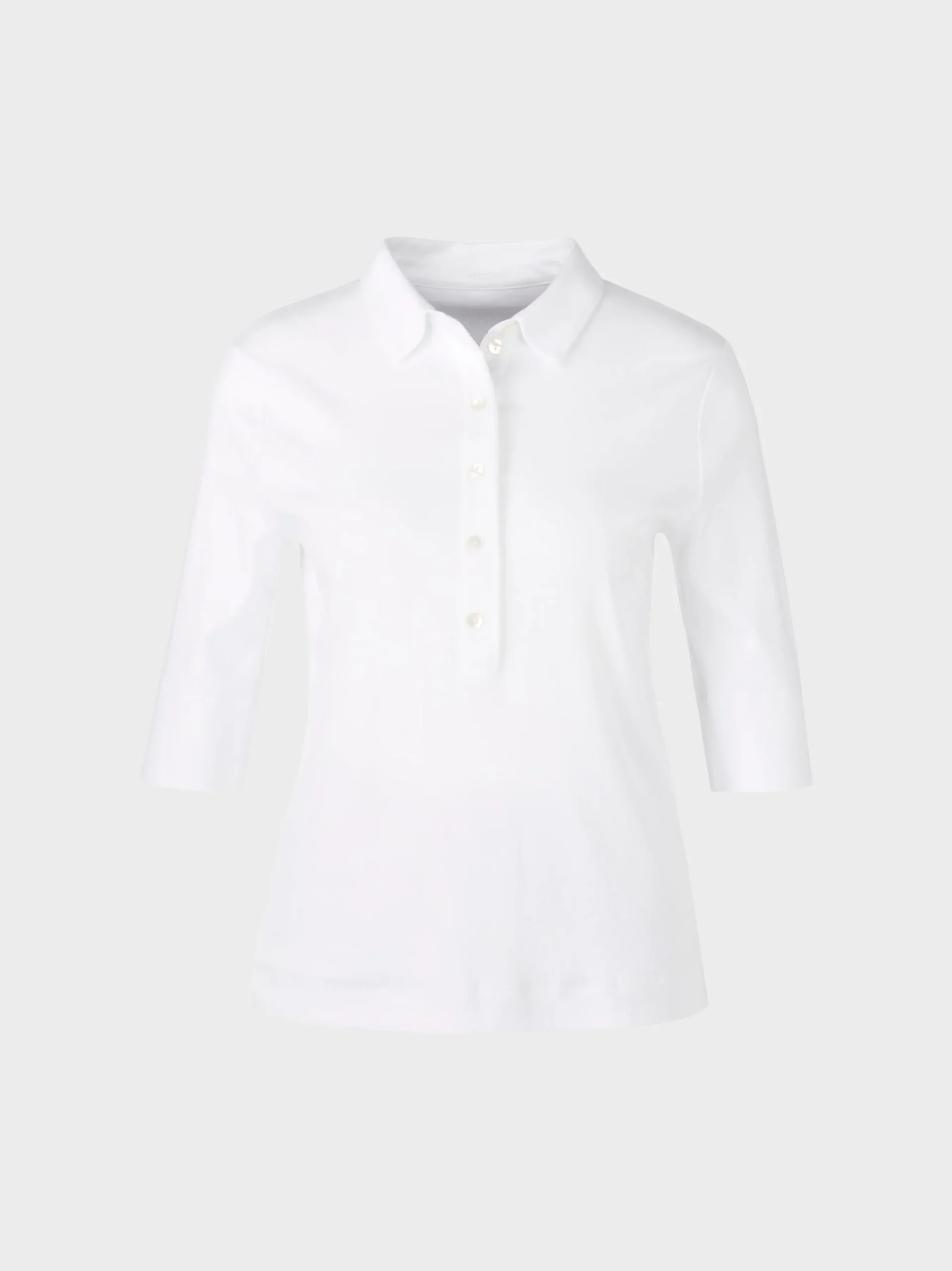 Marc Cain Shirts & Tops-POLOSHIRT AUS BAUMWOLLE white