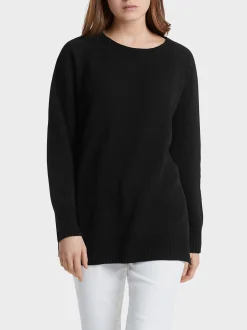 Marc Cain Strick-PULLOVER 100 % MADE IN GERMANY black