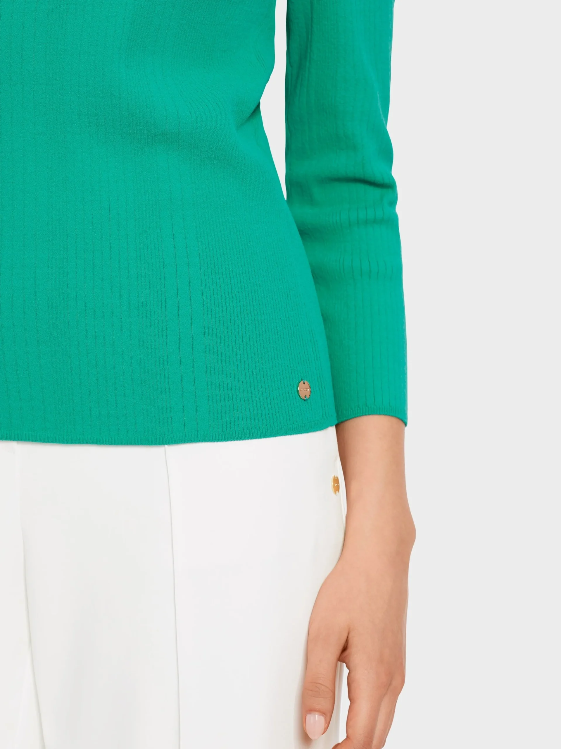Marc Cain Pullover & Sweatshirts|Strick-PULLOVER "RETHINK TOGETHER" bright malachite