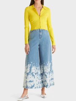Marc Cain Jeans-"RETHINK TOGETHER" CULOTTE WAUKEE blue Denim