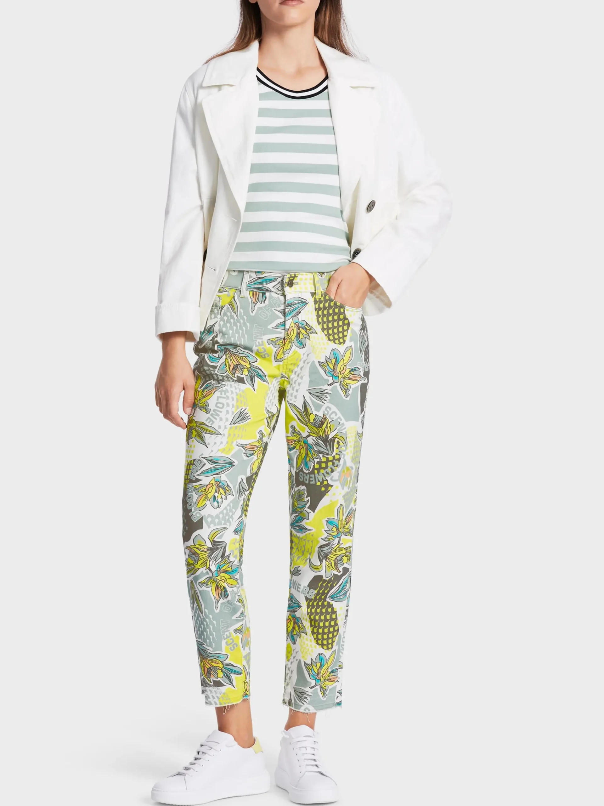 Marc Cain Jeans-"RETHINK TOGETHER" HOSE RAIPUR soft sage