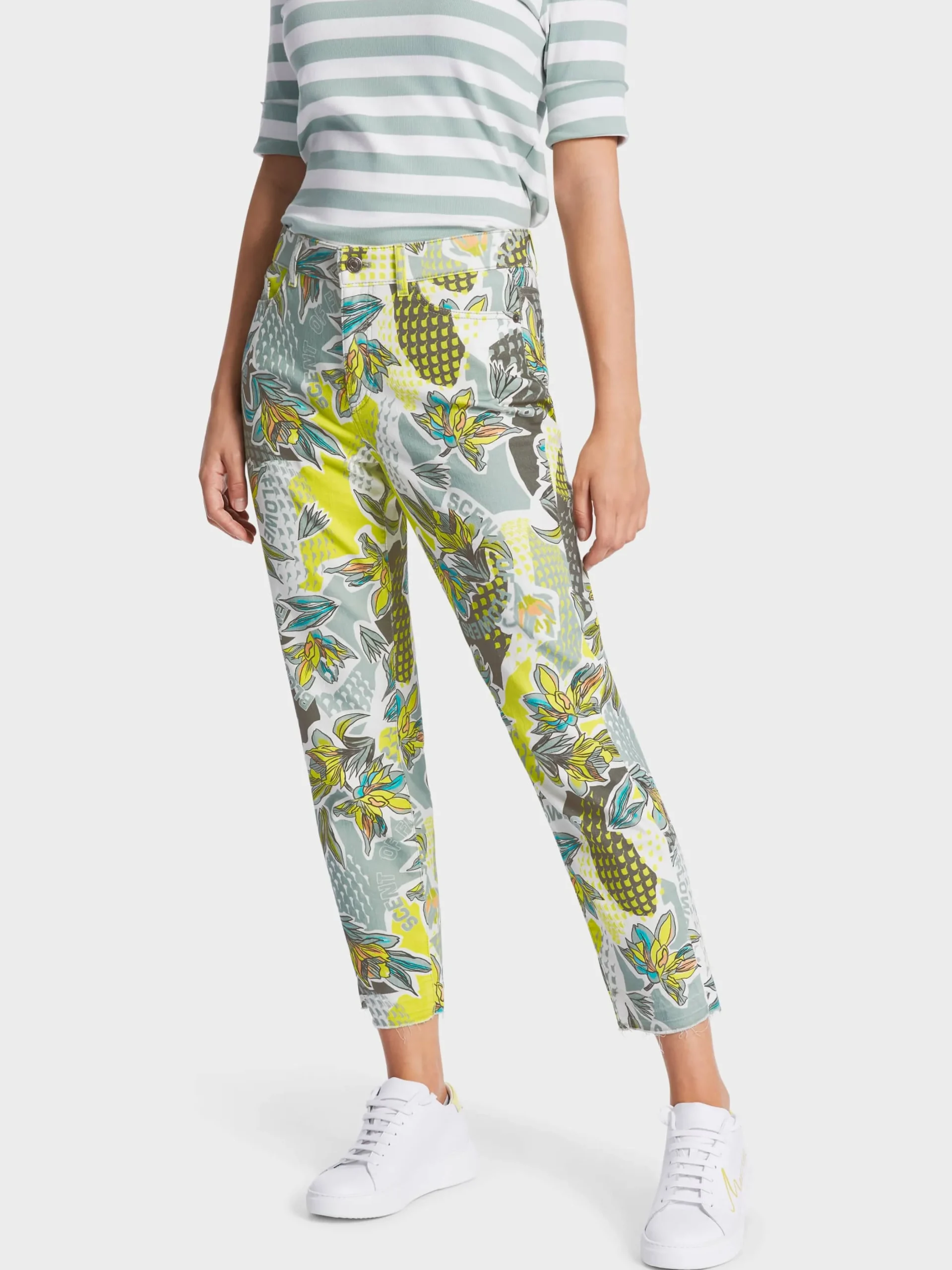 Marc Cain Jeans-"RETHINK TOGETHER" HOSE RAIPUR soft sage