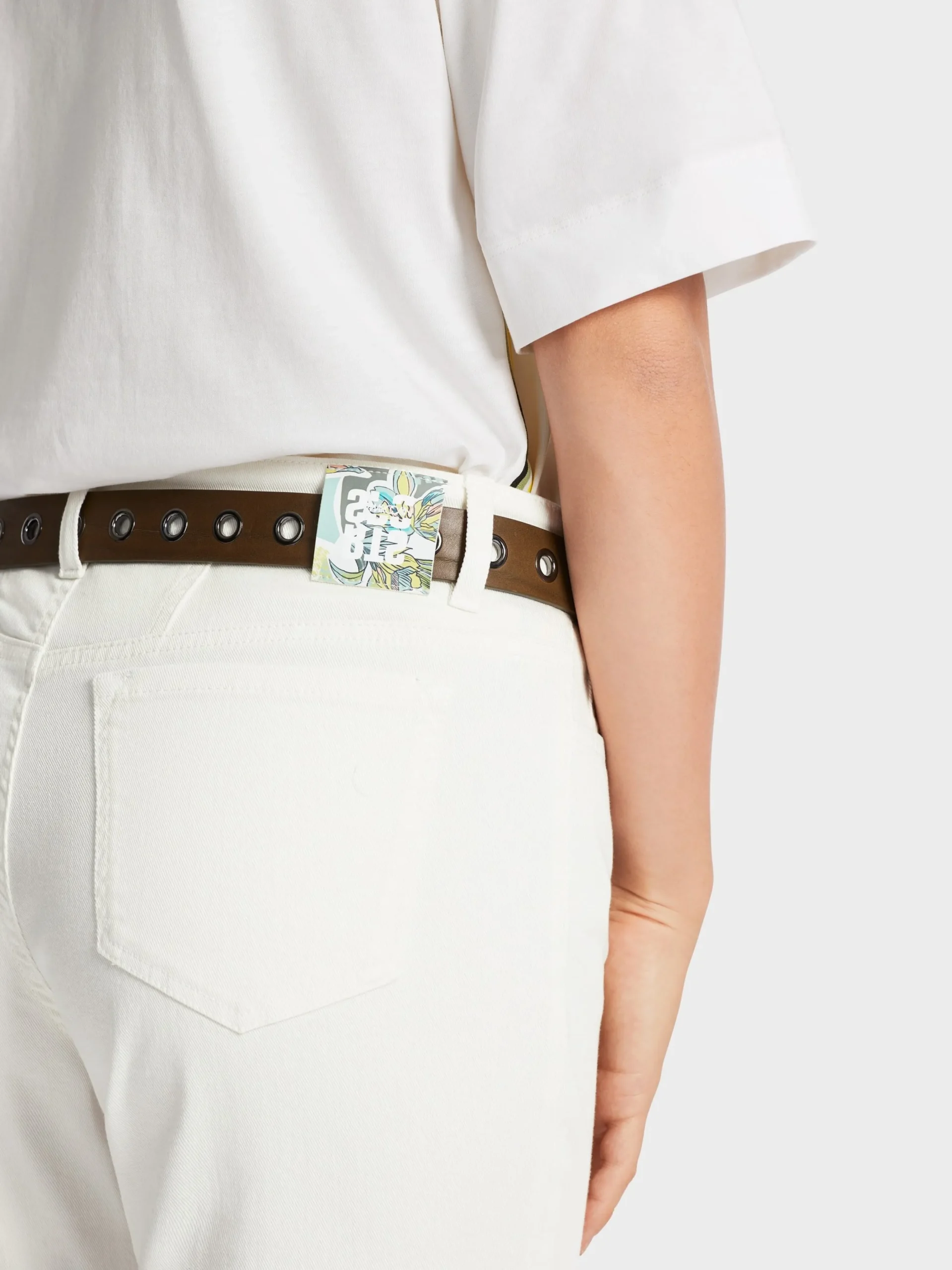 Marc Cain Jeans-"RETHINK TOGETHER" HOSE SIKAR off-white