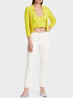 Marc Cain Jeans-"RETHINK TOGETHER" HOSE SILEA off-white
