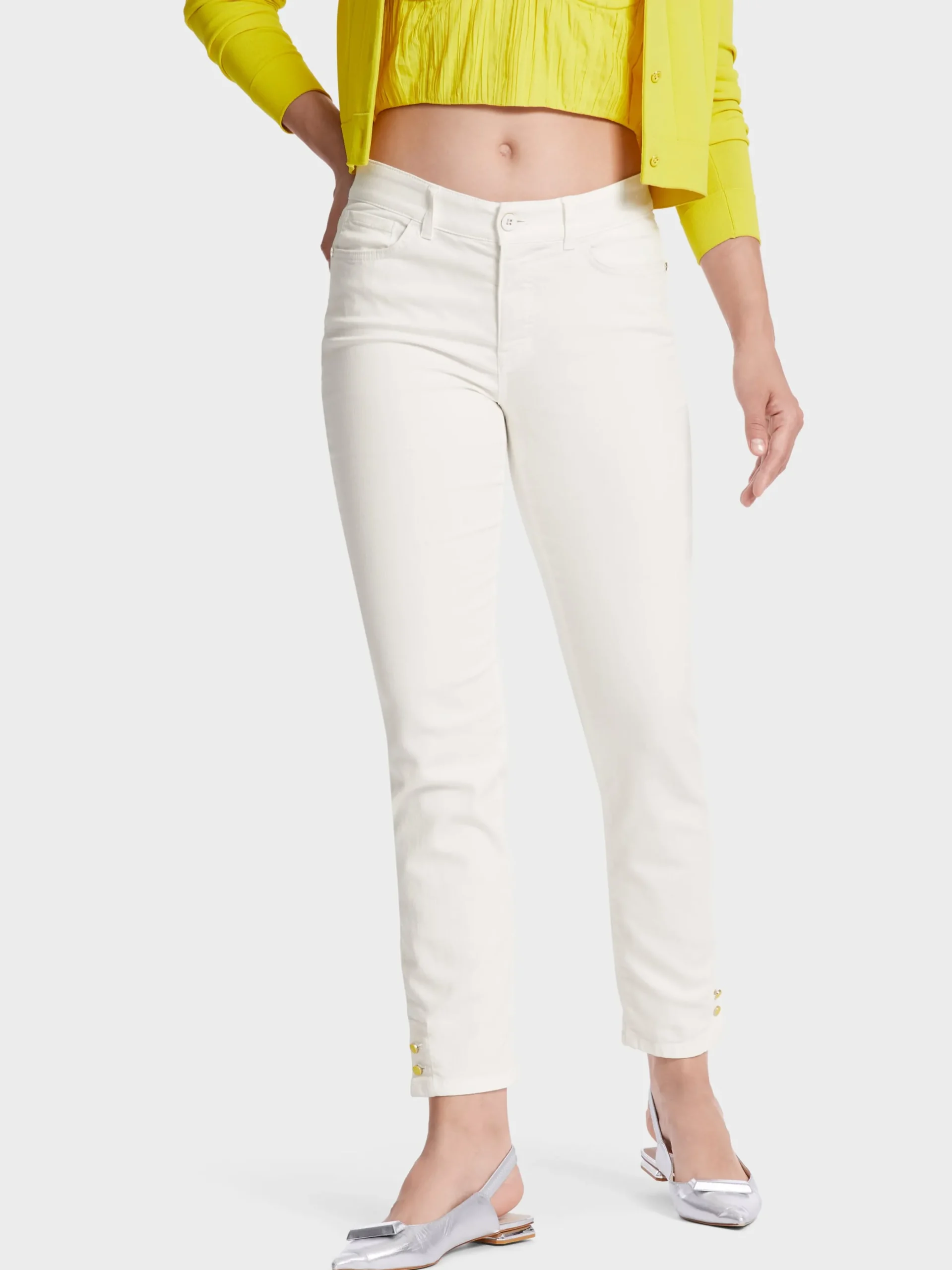 Marc Cain Jeans-"RETHINK TOGETHER" HOSE SILEA off-white