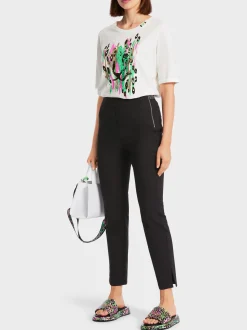 Marc Cain Hosen-"RETHINK TOGETHER" HOSE SLIVEN black
