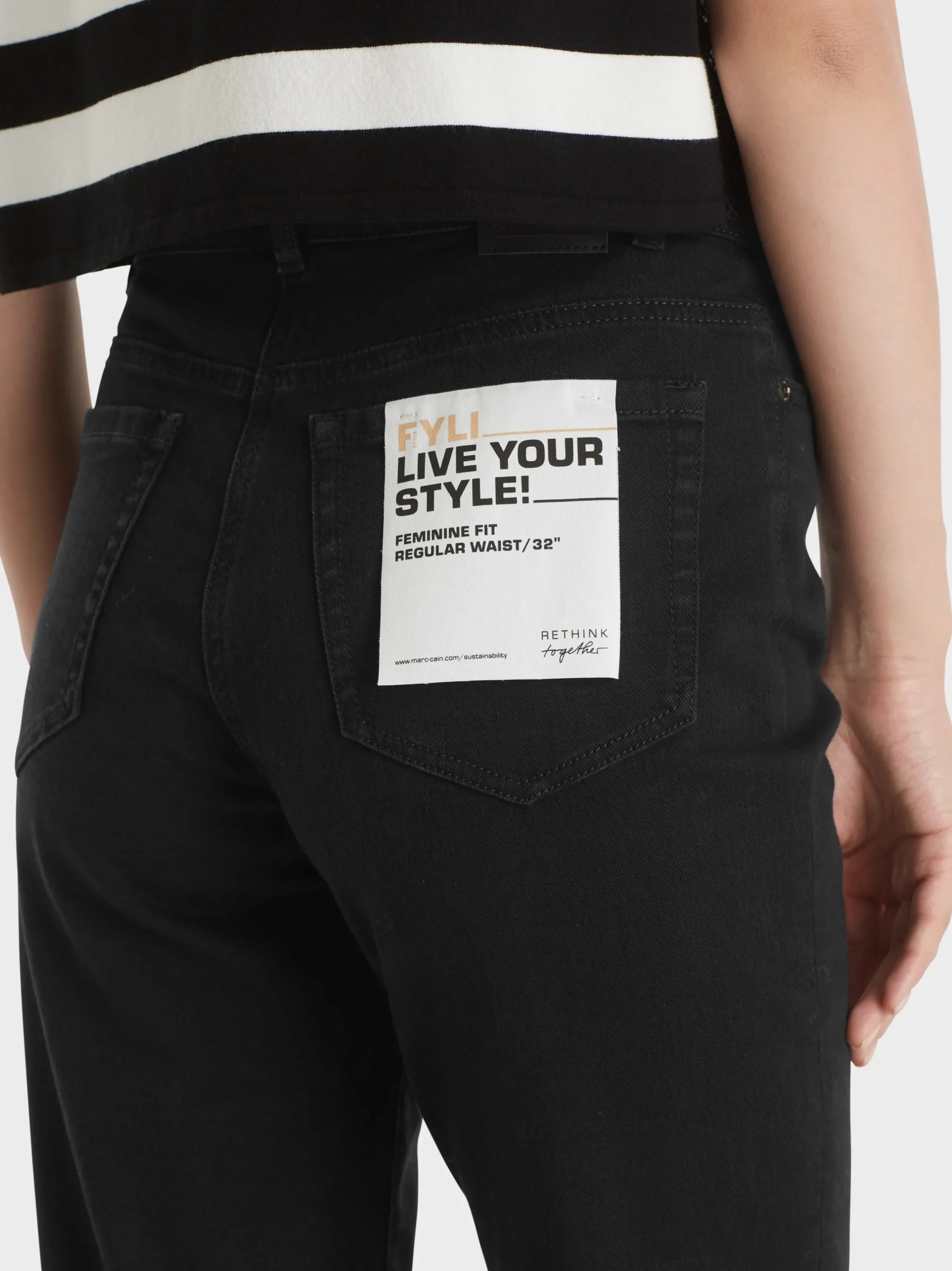 Marc Cain Jeans-„RETHINK TOGETHER“ JEANS FYLI black