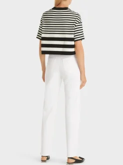 Marc Cain Jeans-"RETHINK TOGETHER" JEANS FYLI off-white