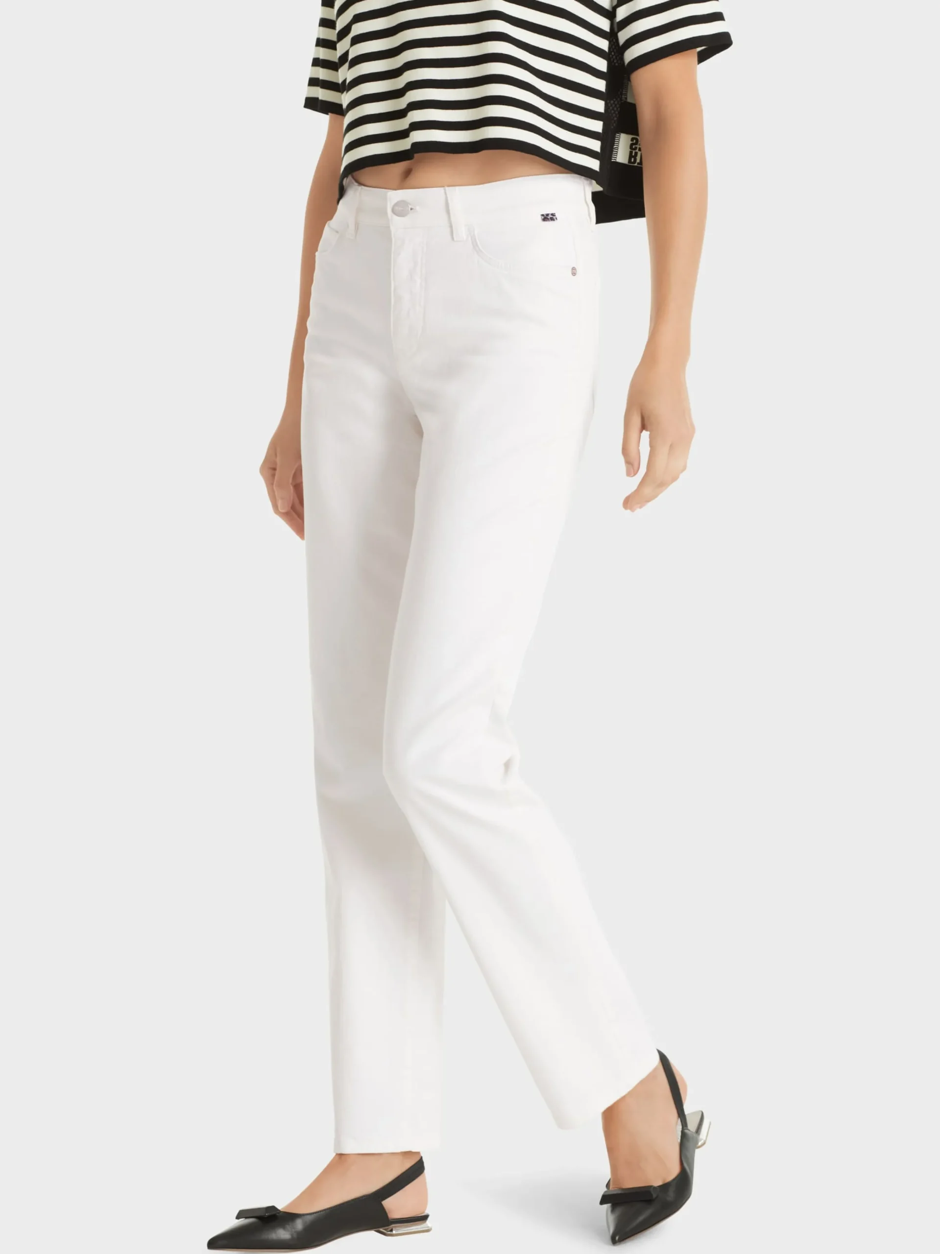 Marc Cain Jeans-"RETHINK TOGETHER" JEANS FYLI off-white