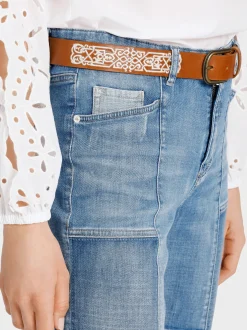 Marc Cain Jeans-“RETHINK TOGETHER” JEANS MODELL WYLIE blue Denim