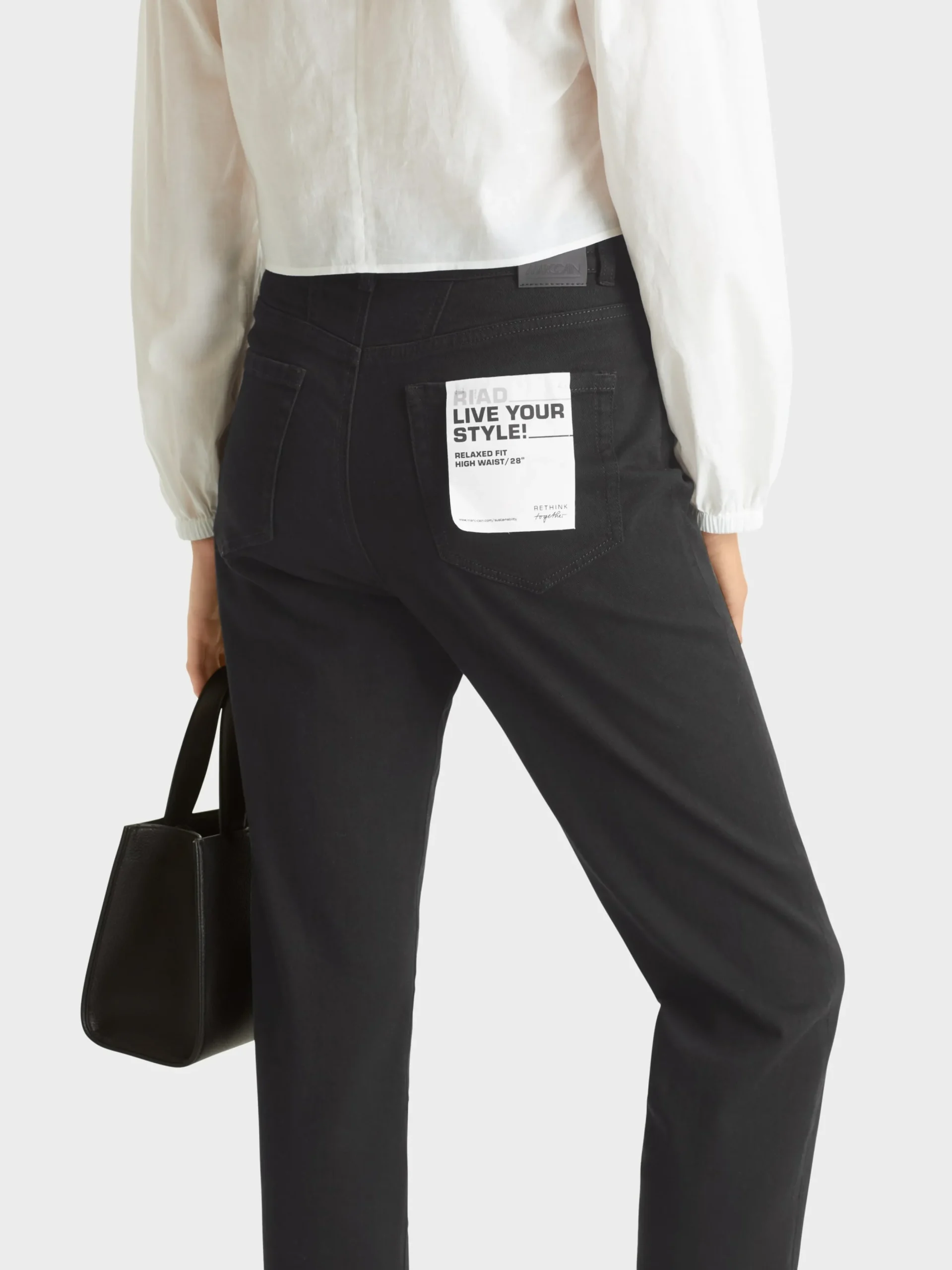 Marc Cain Jeans-"RETHINK TOGETHER" JEANS RIAD black