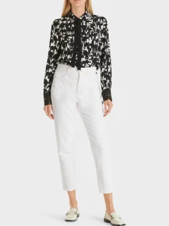 Marc Cain Jeans-"RETHINK TOGETHER" JEANS RIAD off-white