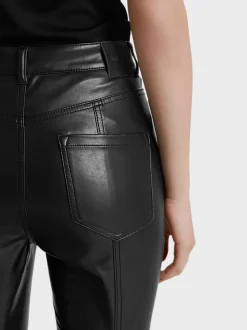 Marc Cain Jeans-RÖHRENHOSE AUS KUNSTLEDER black