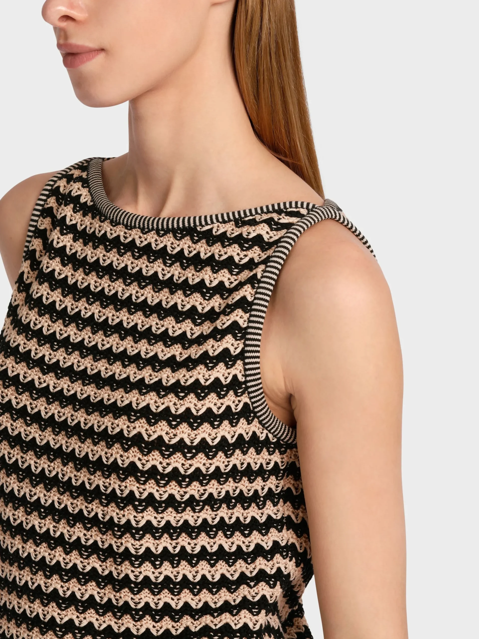 Marc Cain Shirts & Tops|Strick-ÄRMELLOSES STRICKTOP “RETHINK TOGETHER” soft rose