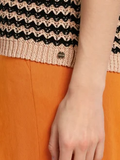 Marc Cain Shirts & Tops|Strick-ÄRMELLOSES STRICKTOP “RETHINK TOGETHER” soft rose