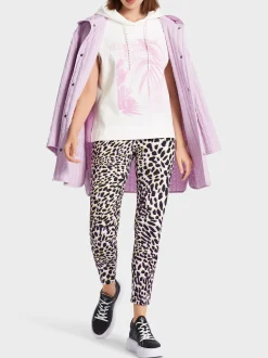 Marc Cain Pullover & Sweatshirts-ÄRMELLOSES SWEATSHIRT MIT KAPUZE off-white