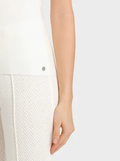 Marc Cain Shirts & Tops|Strick-ÄRMELLOSES TOP KNITTED IN GERMANY off-white