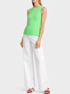 Marc Cain Shirts & Tops|Strick-ÄRMELLOSES TOP KNITTED IN GERMANY light apple green