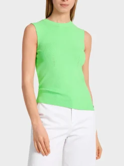 Marc Cain Shirts & Tops|Strick-ÄRMELLOSES TOP KNITTED IN GERMANY light apple green