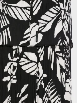 Marc Cain Shirts & Tops-ÄRMELLOSES TOP MIT PLISSEE black and white