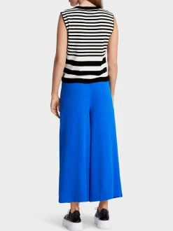 Marc Cain Shirts & Tops|Strick-ÄRMELLOSES TOP "RETHINK TOGETHER" white and black