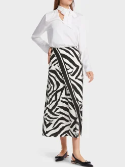 Marc Cain Röcke-ROCK IM ZEBRA-DESSIN white and black