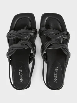Marc Cain Schuhe-SANDALEN MIT GEFLOCHTENEM RIEMEN black