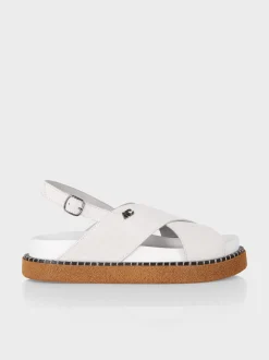 Marc Cain Schuhe-SANDALEN MIT KREUZRIEMEN white