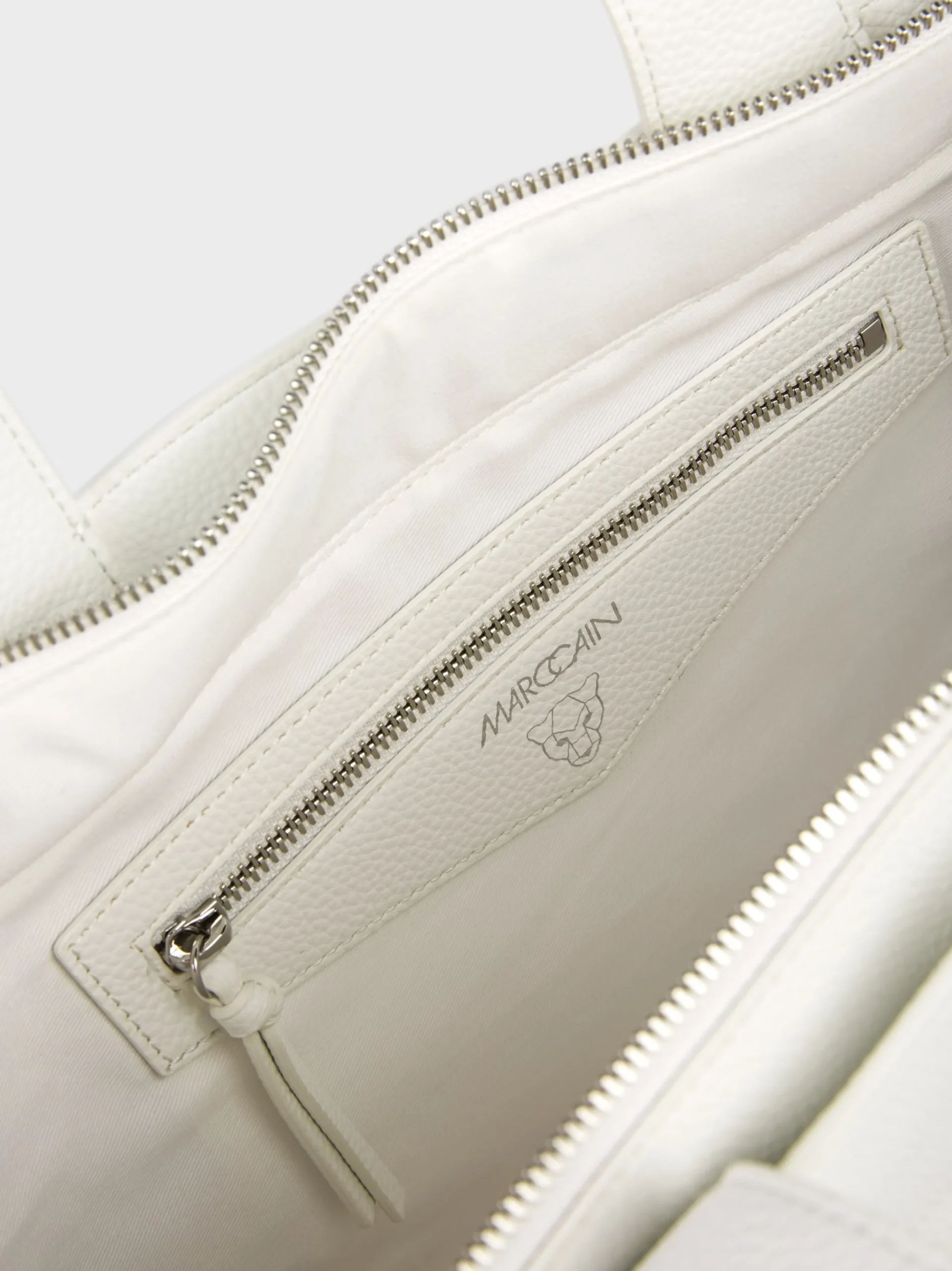 Marc Cain Taschen-SATCHEL BAG MIT REIßVERSCHLUSS off-white