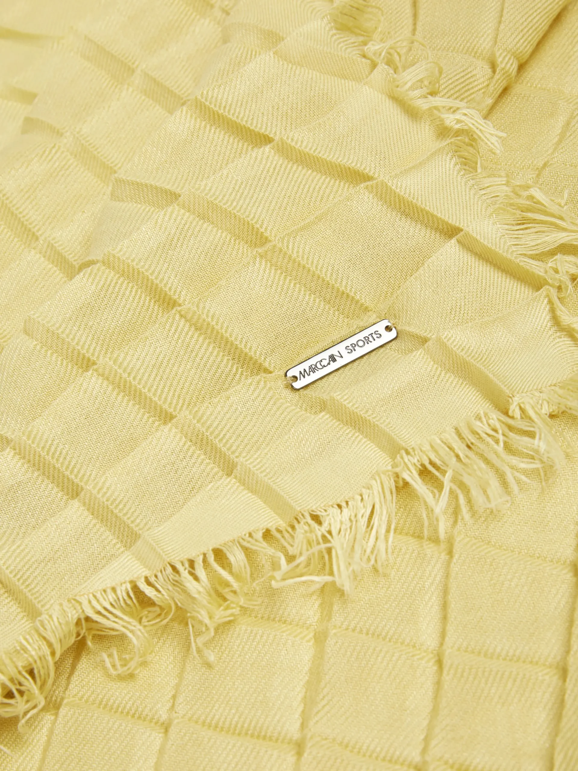 Marc Cain Accessoires-SCHAL MIT PLISSEEMUSTER soft limeade