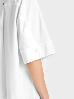 Marc Cain Blusen & Tuniken-SCHLUPPENBLUSE MIT KIMONO-ÄRMEL white