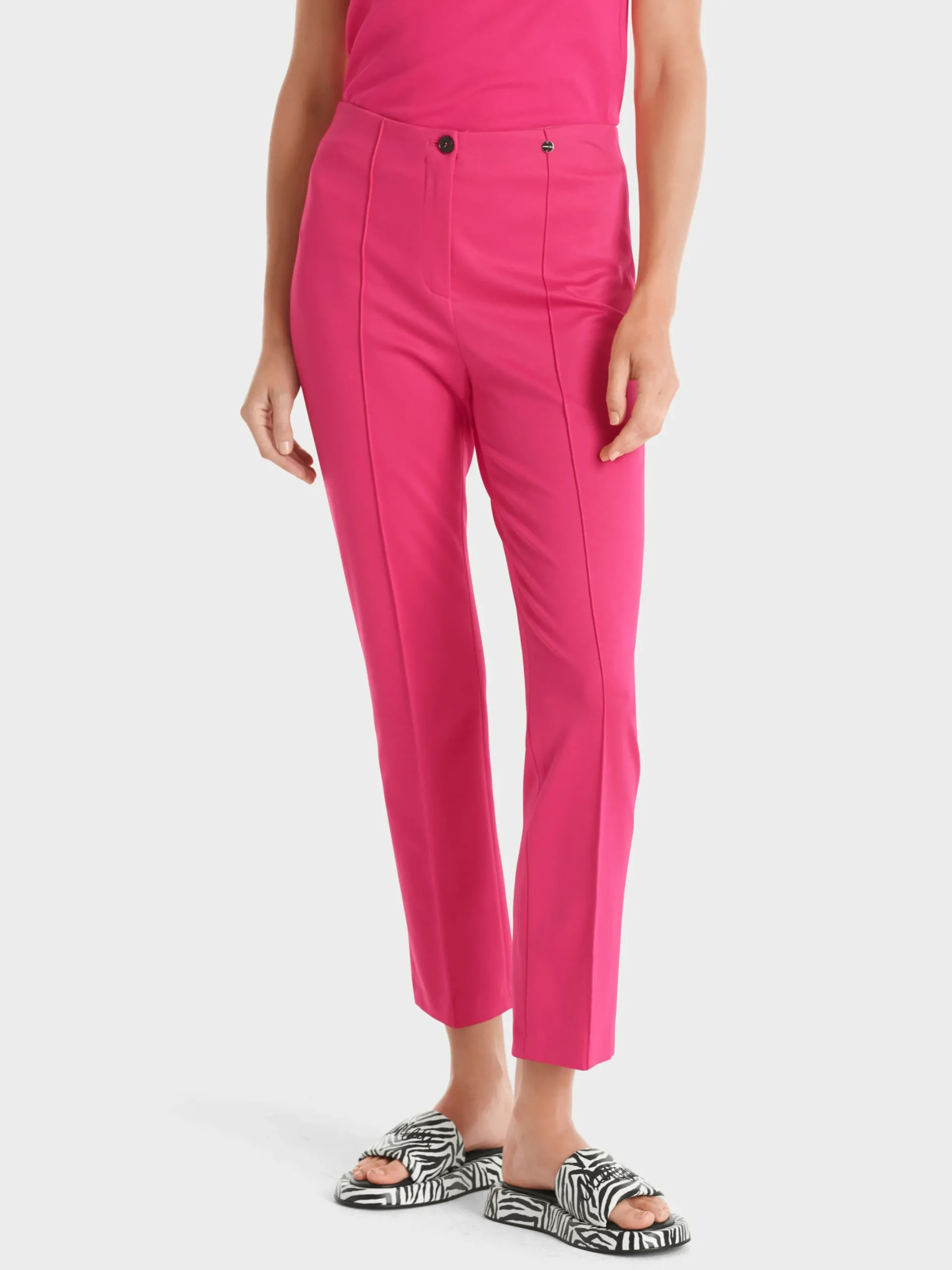 Marc Cain Hosen|Hosenanzüge-SCHMAL GESCHNITTENE HOSE SYDNEY super pink