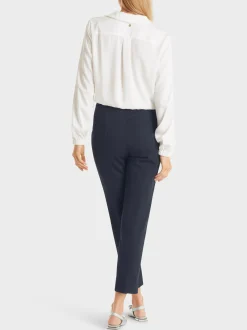 Marc Cain Hosen-SCHMALE HOSE SPLIT IN 7/8-LÄNGE midnight blue