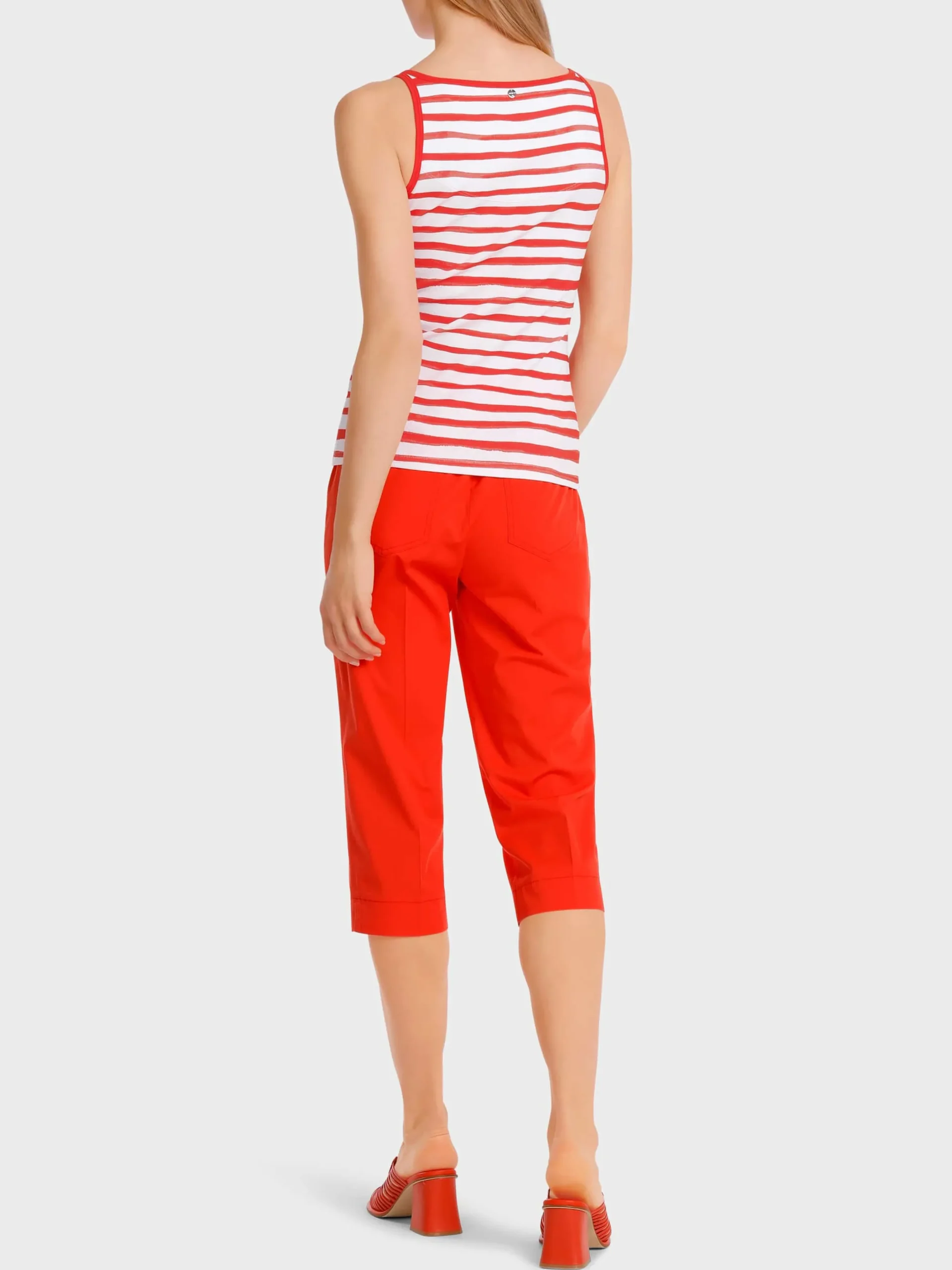 Marc Cain Shirts & Tops-SCHMALES TOP MIT TONIGEM OVERPRINT lip gloss