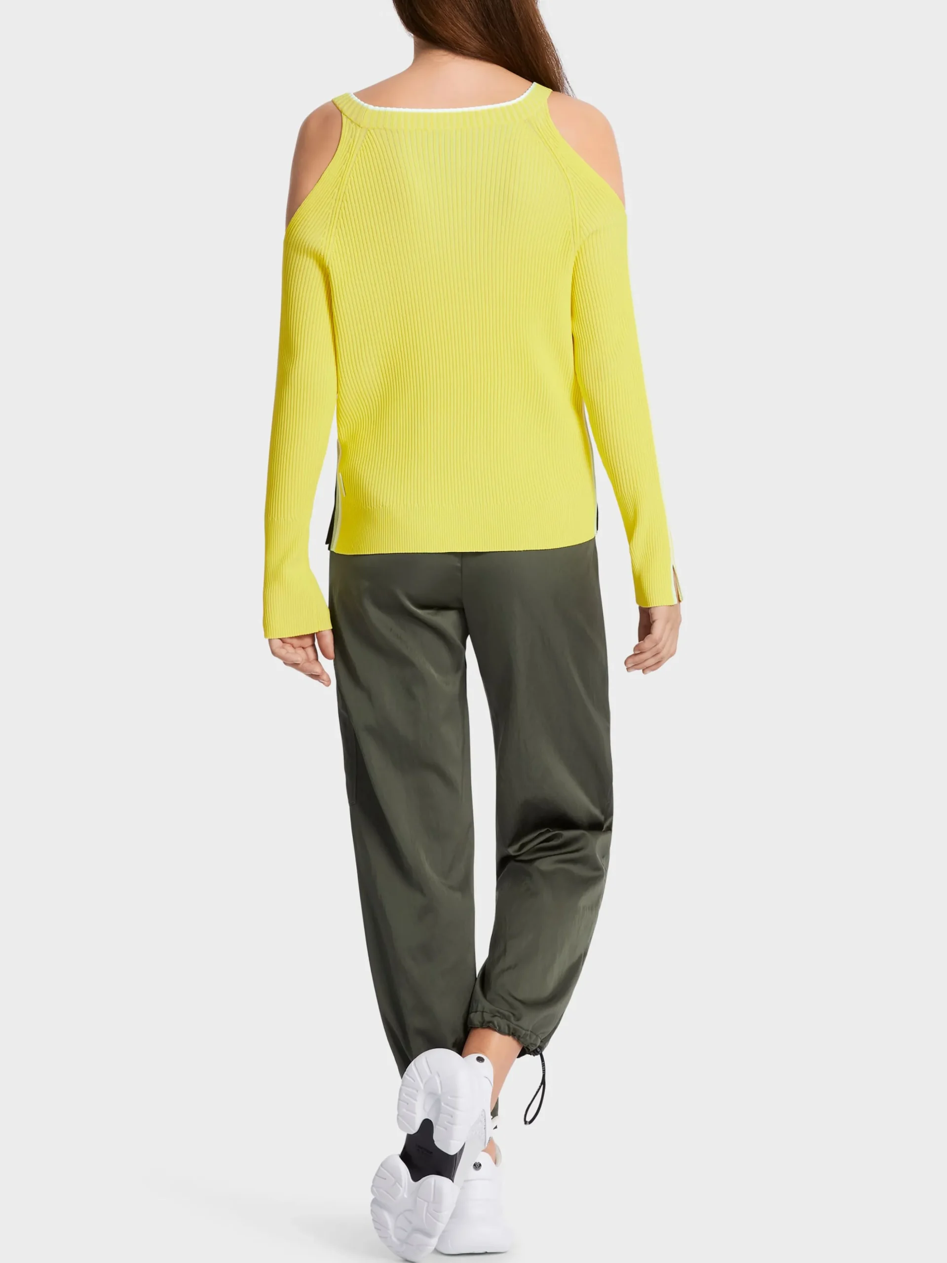 Marc Cain Pullover & Sweatshirts|Strick-SCHULTERFREIER SWEATER AUS VISKOSE soft limeade