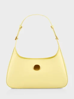 Marc Cain Taschen-SCHULTERTASCHE "RETHINK TOGETHER" pale lemon