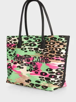 Marc Cain Taschen-SHOPPER BAG IM FARBIGEN LEO-PRINT bright camel