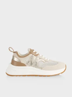 Marc Cain Schuhe-SNEAKER IM MATERIALMIX smoke