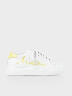 Marc Cain Schuhe-SNEAKERS MIT SCHRIFTZUG pale lemon