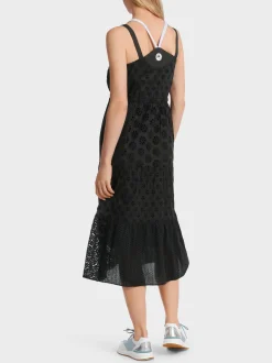 Marc Cain Kleider-SOMMERKLEID MIT LOCHSTICKEREI black