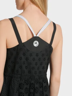 Marc Cain Kleider-SOMMERKLEID MIT LOCHSTICKEREI black