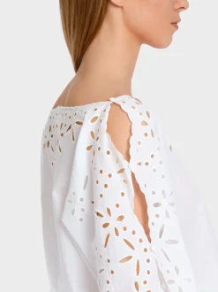 Marc Cain Blusen & Tuniken-SPITZENBLUSE IN A-SHAPE white