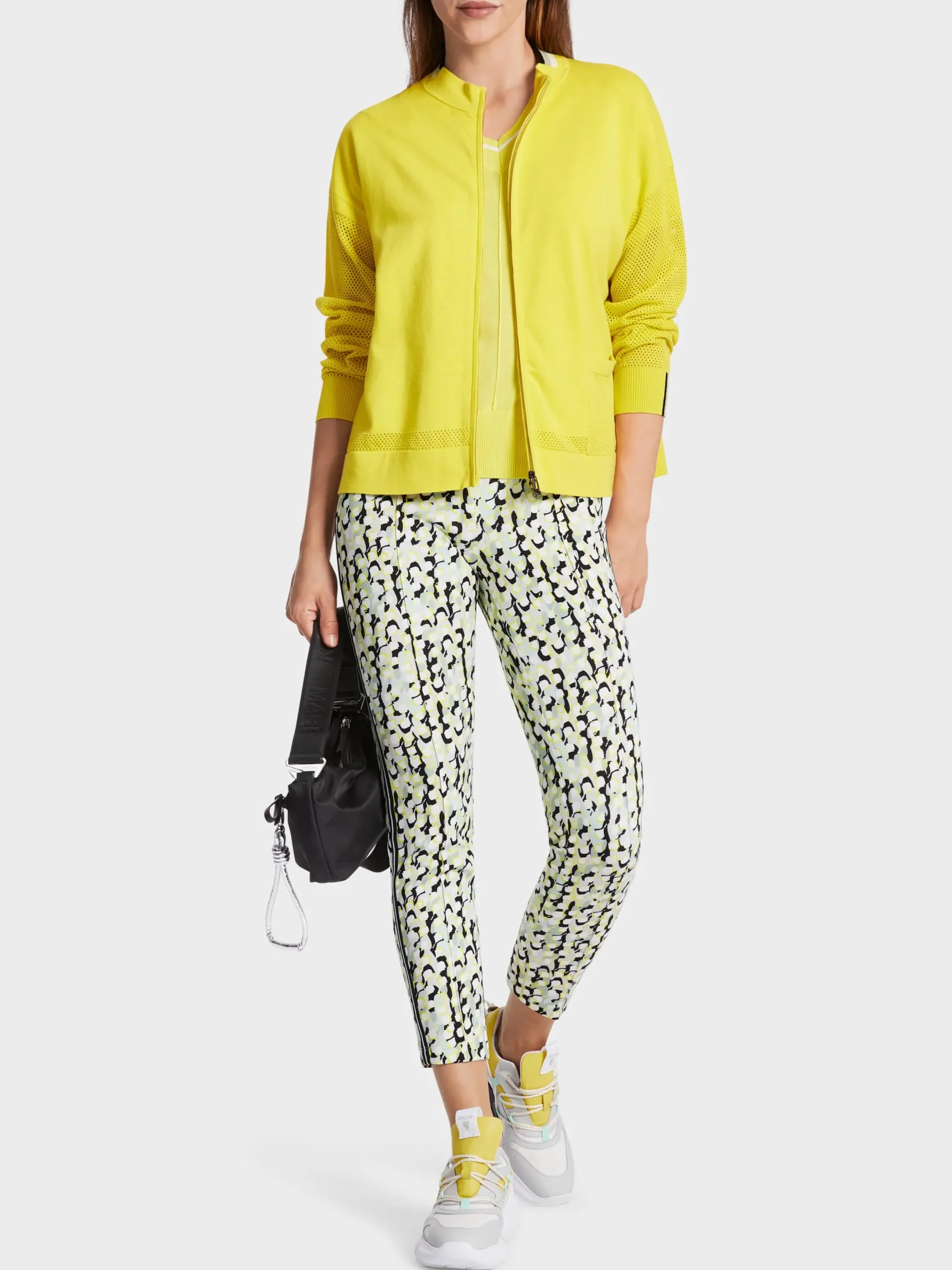 Marc Cain Jacken|Strick-SPORTIV UND ELEGANT – CARDIGAN MIT ZIPP soft limeade