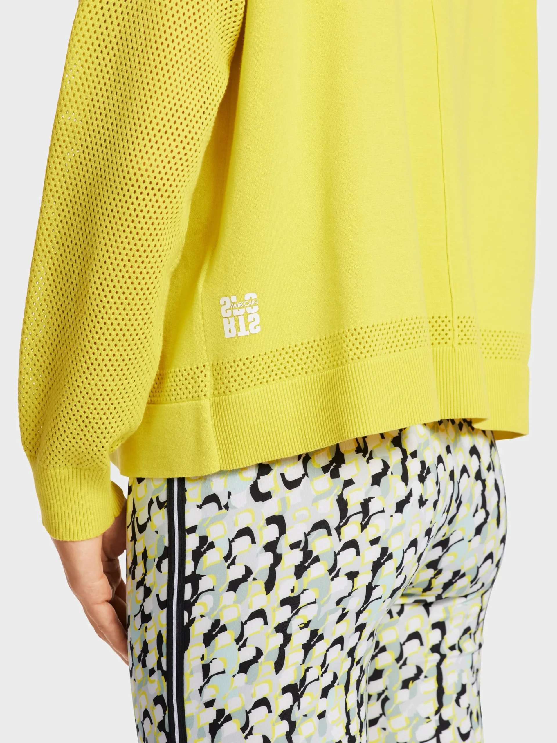 Marc Cain Jacken|Strick-SPORTIV UND ELEGANT – CARDIGAN MIT ZIPP soft limeade