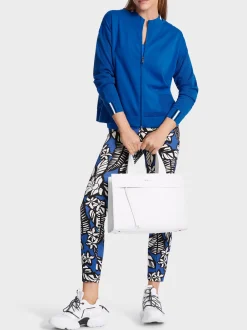 Marc Cain Jacken|Strick-SPORTIV UND ELEGANT – CARDIGAN MIT ZIPP bright royal blue
